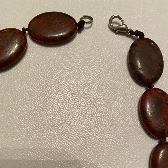 Mahogany Obsidian flat oval strand - Picture 4 of 7